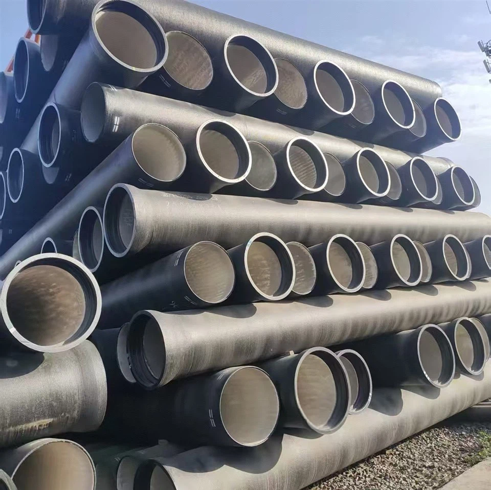 Vonkajší čierny asfaltový náter z tvárnej liatiny vodovodné potrubie C30 DN150